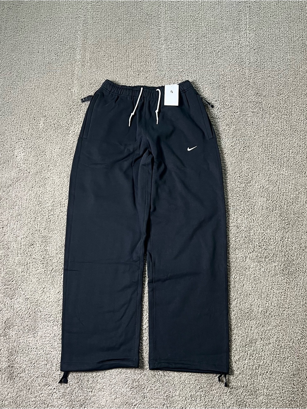 Nike Solo Swoosh Open-Hem Fleece Pants Men’s Size Small